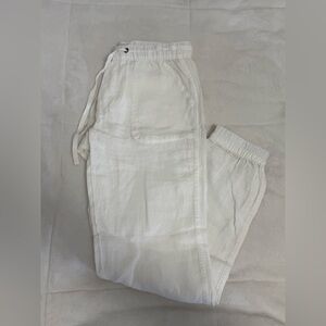 C&C California Cream Linen Pants